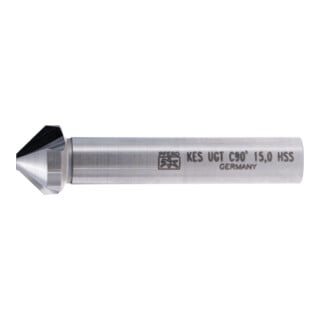 PFERD TOOLS HSS Kegel-und Entgratsenker UGT 90° Ø 15 mm Schaft-Ø 10 mm DIN 335 C mit Ungleichteilung