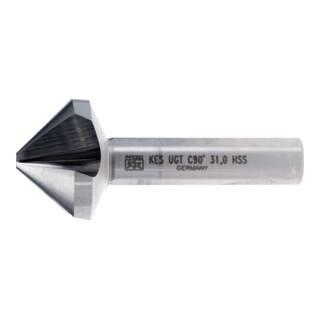 PFERD TOOLS HSS Kegel-und Entgratsenker UGT 90° Ø 31 mm Schaft-Ø 12 mm DIN 335 C mit Ungleichteilung