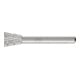 PFERD TOOLS HSS Winkelfrässtift stirn W-ST 12x13 mm Schaft-Ø 6 mm Z 3 universal mittel fein Spanbrecher