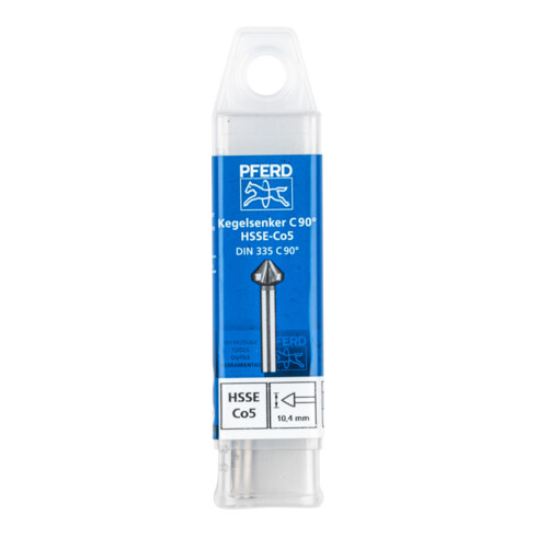 PFERD TOOLS HSSE Co5 Kegel-und Entgratsenker 90° Ø 10,4 mm Schaft-Ø 6 mm DIN 335 C