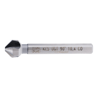 PFERD TOOLS HSSE Co5 Kegel-und Entgratsenker 90° Ø 10,4 mm Schaft-Ø 6 mm DIN 335 C mit Ungleichteilung