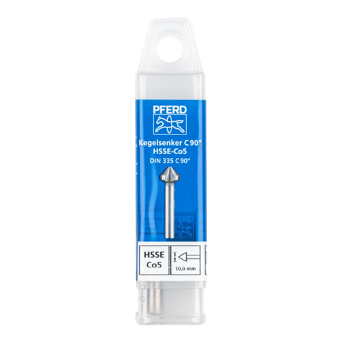 PFERD TOOLS HSSE Co5 Kegel-und Entgratsenker 90° Ø 10mm Schaft-Ø 6 mm DIN 335 C