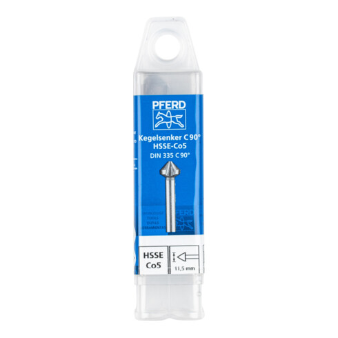 PFERD TOOLS HSSE Co5 Kegel-und Entgratsenker 90° Ø 11,5 mm Schaft-Ø 8 mm DIN 335 C