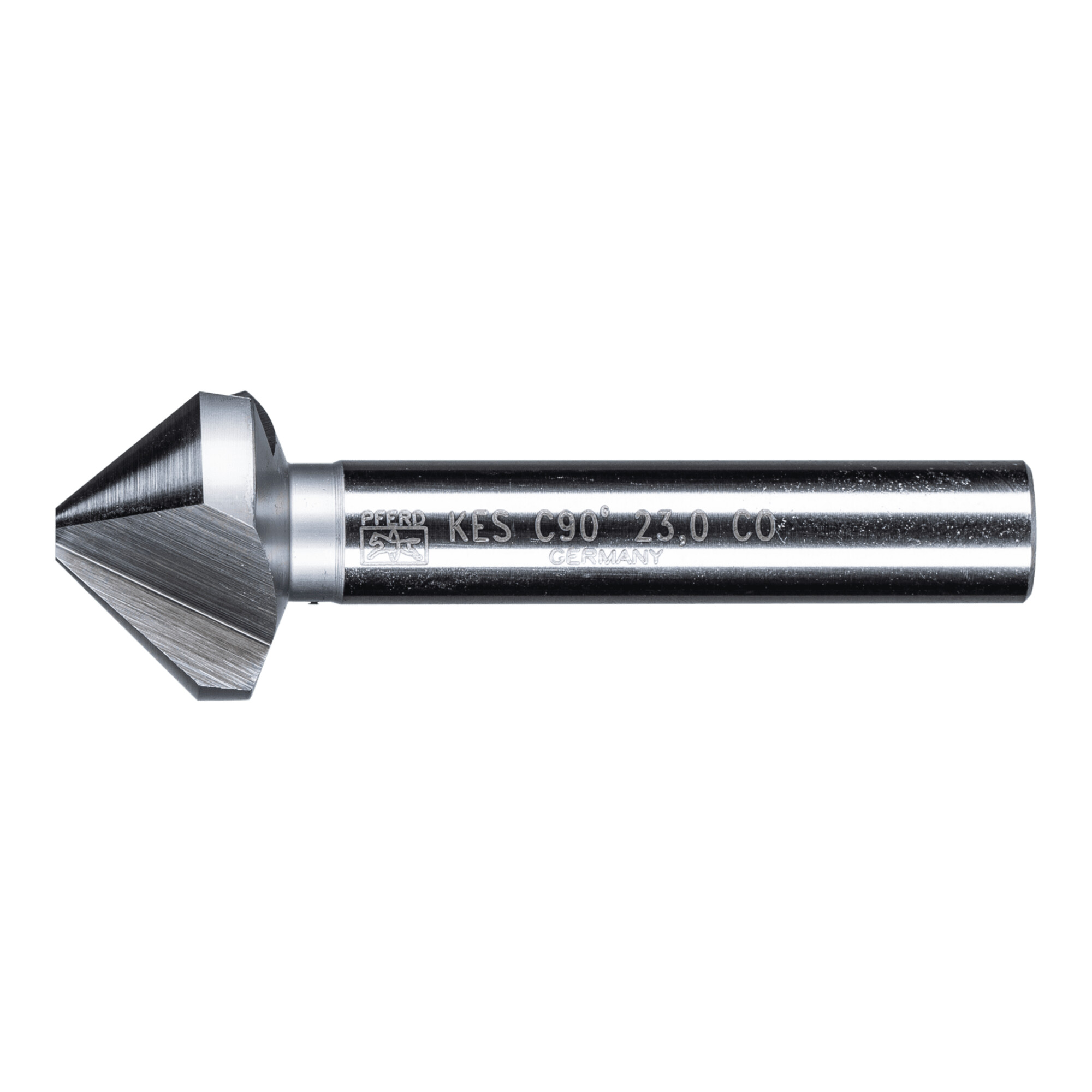 PFERD TOOLS HSSE Co5 Kegel-und Entgratsenker 90° Ø 23 mm Schaft-Ø 10mm DIN 335 C