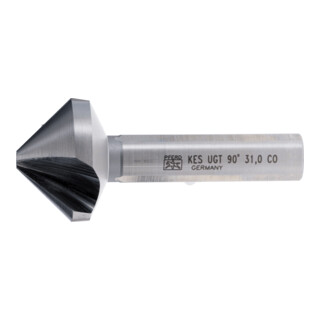 PFERD TOOLS HSSE Co5 Kegel-und Entgratsenker 90° Ø 31 mm Schaft-Ø 12 mm DIN 335 C mit Ungleichteilung