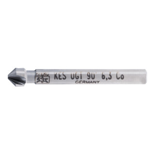 PFERD TOOLS HSSE Co5 Kegel-und Entgratsenker 90° Ø 6,3 mm Schaft-Ø 5 mm DIN 335 C mit Ungleichteilung