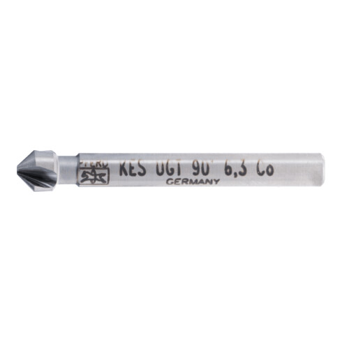 PFERD TOOLS HSSE Co5 Kegel-und Entgratsenker 90° Ø 6,3 mm Schaft-Ø 5 mm DIN 335 C mit Ungleichteilung