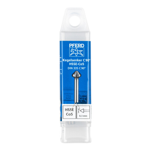 PFERD TOOLS HSSE Co5 Kegel-und Entgratsenker 90° Ø 8,3 mm Schaft-Ø 6 mm DIN 335 C