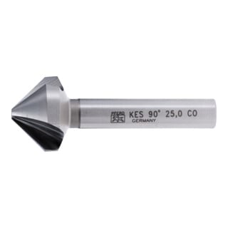 PFERD TOOLS HSSE Co5 Kegel-und Entgratsenker 90° Ø 25 mm Schaft-Ø 10mm DIN 335 C