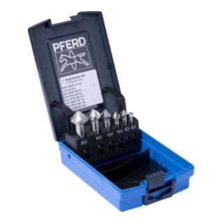 PFERD TOOLS HSSE-Kegelsenker-Set 6-tlg. DIN 335 C 90° Ausführung Co5