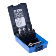 PFERD TOOLS HSSE-Kegelsenker-Set UGT 5-tlg. DIN 335 C 90° Ausführung Co5 mit Ungleichteilung