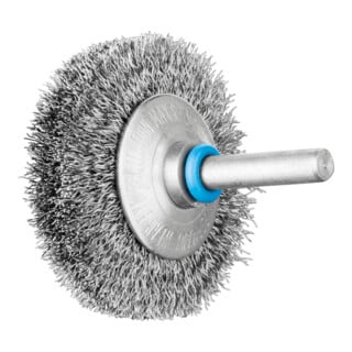 PFERD TOOLS INOX-TOTAL Kegelbürste ungezopft KBUIT Ø50x10mm Schaft-Ø6 mm Edelstahl-Draht-Ø0,20