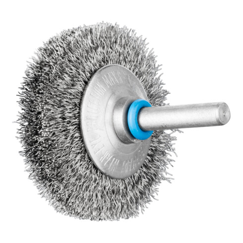 PFERD TOOLS INOX-TOTAL Kegelbürste ungezopft KBUIT Ø50x10mm Schaft-Ø6 mm Edelstahl-Draht-Ø0,20