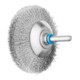 PFERD TOOLS INOX-TOTAL Kegelbürste ungezopft KBUIT Ø70x10mm Schaft-Ø6 mm Edelstahl-Draht-Ø0,15-1