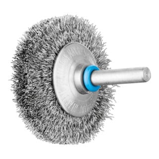 PFERD TOOLS INOX-TOTAL Kegelbürste ungezopft KBUIT Ø50x10mm Schaft-Ø6 mm Edelstahl-Draht-Ø0,20