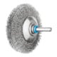 PFERD TOOLS INOX-TOTAL Kegelbürste ungezopft KBUIT Ø70x10mm Schaft-Ø6 mm Edelstahl-Draht-Ø0,20