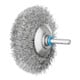PFERD TOOLS INOX-TOTAL Kegelbürste ungezopft KBUIT Ø80x10mm Schaft-Ø6 mm Edelstahl-Draht-Ø0,30