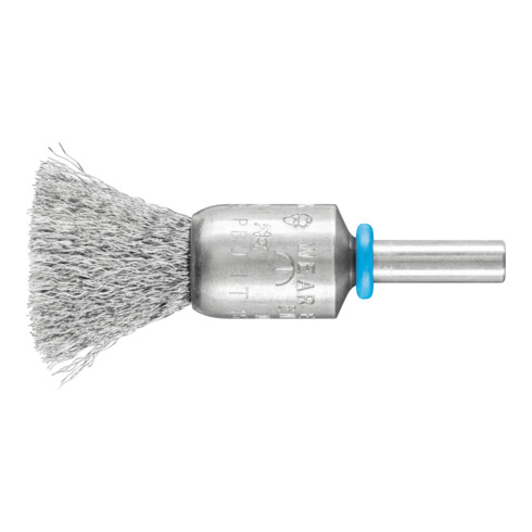 PFERD TOOLS INOX-TOTAL Pinselbürste ungezopft PBUIT Ø15 mm Schaft-Ø6 mm Edelstahl-Draht-Ø0,15