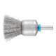 PFERD TOOLS INOX-TOTAL Pinselbürste ungezopft PBUIT Ø20mm Schaft-Ø6 mm Edelstahl-Draht-Ø0,20-1
