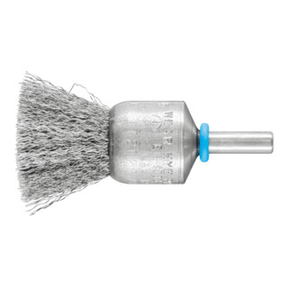 PFERD TOOLS INOX-TOTAL Pinselbürste ungezopft PBUIT Ø20mm Schaft-Ø6 mm Edelstahl-Draht-Ø0,20
