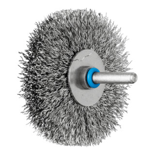 PFERD TOOLS INOX-TOTAL Rundbürste ungezopft RBUIT Ø70x15 mm Schaft-Ø6 mm Edelstahl-Draht-Ø0,30