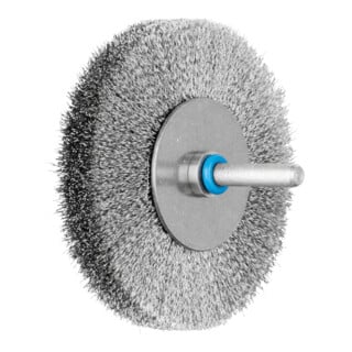 PFERD TOOLS INOX-TOTAL Rundbürste ungezopft RBUIT Ø80x15 mm Schaft-Ø6 mm Edelstahl-Draht-Ø0,15
