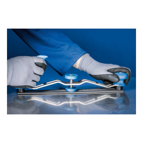 PFERD TOOLS Karosseriefeilen-Halter Typ KFH für Feilblatt 350mm ergonomisch und stufenlos justierbar