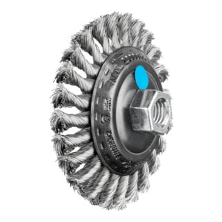 PFERD Kegelbürste mit Gewinde, gezopft POS KBG 10013/M14 INOX