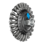 PFERD TOOLS Kegelbürste gezopft KBG Ø 100x13 mm M14 Edelstahl-Draht-Ø 0,50mm Winkelschleifer