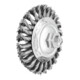 PFERD TOOLS Kegelbürste mit Gewinde, gezopft POS KBG 10013/M14 INOX-1