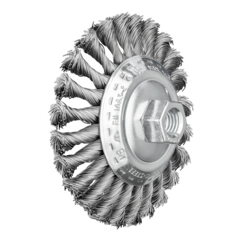 PFERD TOOLS Kegelbürste gezopft KBG Ø 115x15 mm M14 Stahl-Draht-Ø 0,50mm Winkelschleifer