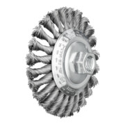 PFERD TOOLS Kegelbürste gezopft KBG Ø 115x15 mm M14 Stahl-Draht-Ø 0,50mm Winkelschleifer