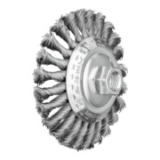 PFERD TOOLS Kegelbürste gezopft KBG Ø 115x15 mm M14 Stahl-Draht-Ø 0,50mm Winkelschleifer