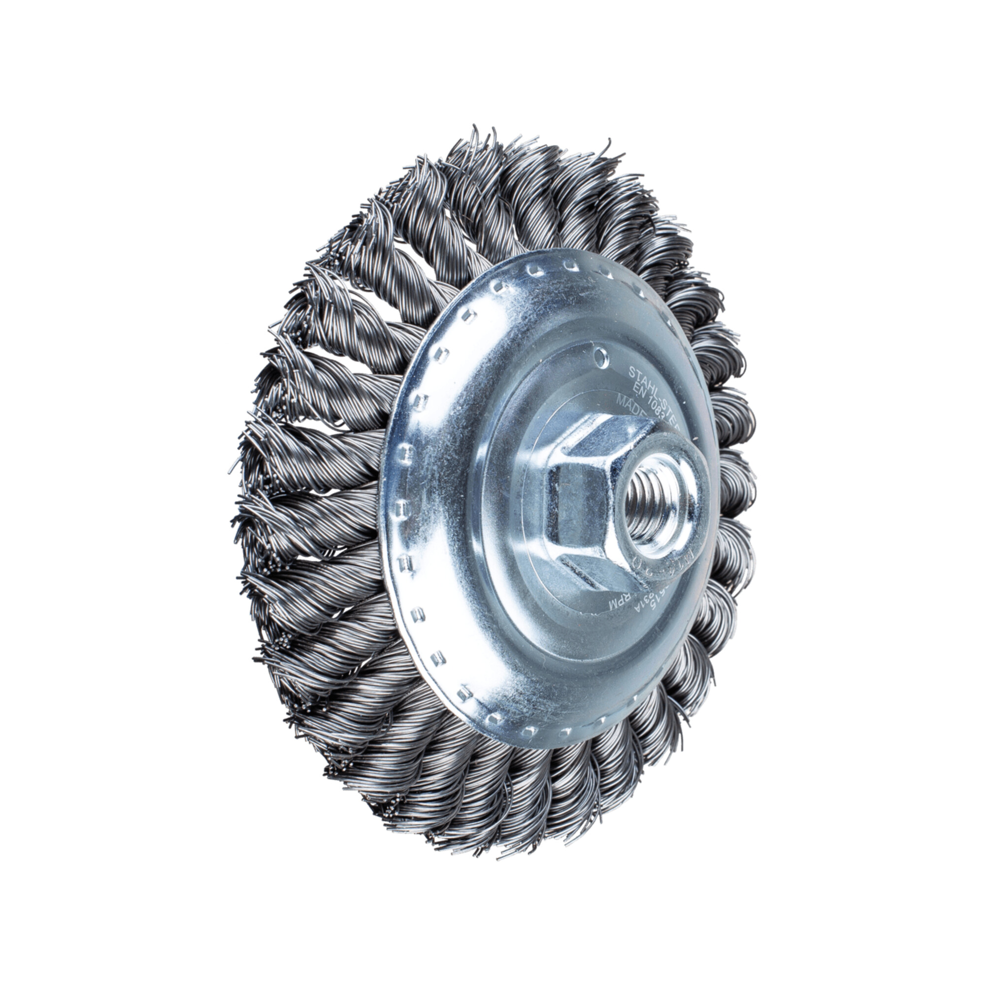 PFERD TOOLS Kegelbürste gezopft KBG Ø 125x15 mm M14 Stahl-Draht-Ø 0,50mm Winkelschleifer