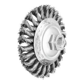 PFERD TOOLS Kegelbürste gezopft KBG Ø 100x13 mm M14 Stahl-Draht-Ø 0,50mm Winkelschleifer