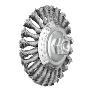 PFERD TOOLS Kegelbürste mit Gewinde, gezopft POS KBG 11515/M14