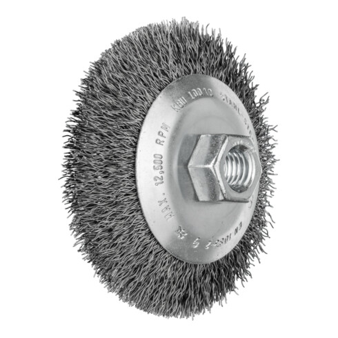 PFERD TOOLS Kegelbürste ungezopft KBU Ø 100x10mm M14 Stahl-Draht-Ø 0,35 mm Winkelschleifer