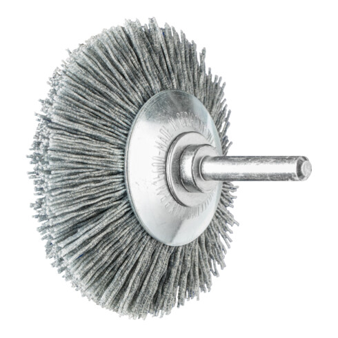 PFERD TOOLS Kegelbürste ungezopft KBU Ø 70x10mm Schaft-Ø 6 mm SiC-Filament-Ø 0,55 mm Korn 120