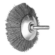 PFERD TOOLS Kegelbürste ungezopft KBU Ø 80x10mm Schaft-Ø 6 mm Keramik-Filament-Ø 0,55 mm Korn 120