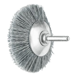 PFERD TOOLS Kegelbürste ungezopft KBU Ø 80x10mm Schaft-Ø 6 mm SiC-Filament-Ø 0,55 mm Korn 120