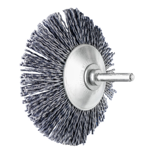 PFERD TOOLS Kegelbürste ungezopft KBU Ø 95x10mm Schaft-Ø 6 mm Keramik-Filament-Ø 1,10mm Korn 120