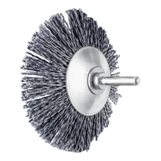 PFERD TOOLS Kegelbürste ungezopft KBU Ø 95x10mm Schaft-Ø 6 mm Keramik-Filament-Ø 1,10mm Korn 120