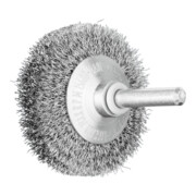 PFERD TOOLS Kegelbürste ungezopft KBU Ø50x10mm Schaft-Ø6 mm Stahl-Draht-Ø0,20