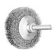 PFERD TOOLS Kegelbürste ungezopft KBU Ø50x10mm Schaft-Ø6 mm Stahl-Draht-Ø0,20-1