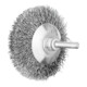 PFERD TOOLS Kegelbürste ungezopft KBU Ø70x10mm Schaft-Ø6 mm Stahl-Draht-Ø0,30-1