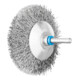 PFERD TOOLS Kegelbürste ungezopft KBU Ø80x10mm Schaft-Ø6 mm Edelstahl-Draht-Ø0,30-1