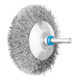 PFERD TOOLS Kegelbürste ungezopft KBU Ø80x10mm Schaft-Ø6 mm Edelstahl-Draht-Ø0,30-1