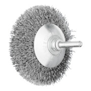 PFERD TOOLS Kegelbürste ungezopft KBU Ø80x10mm Schaft-Ø6 mm Stahl-Draht-Ø0,30
