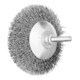 PFERD TOOLS Kegelbürste ungezopft KBU Ø80x10mm Schaft-Ø6 mm Stahl-Draht-Ø0,30-1