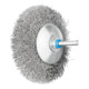 PFERD TOOLS Kegelbürste ungezopft KBU Ø95x10mm Schaft-Ø6 mm Edelstahl-Draht-Ø0,30-1